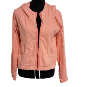 American Eagle Coral Hoodie Jacket Size M